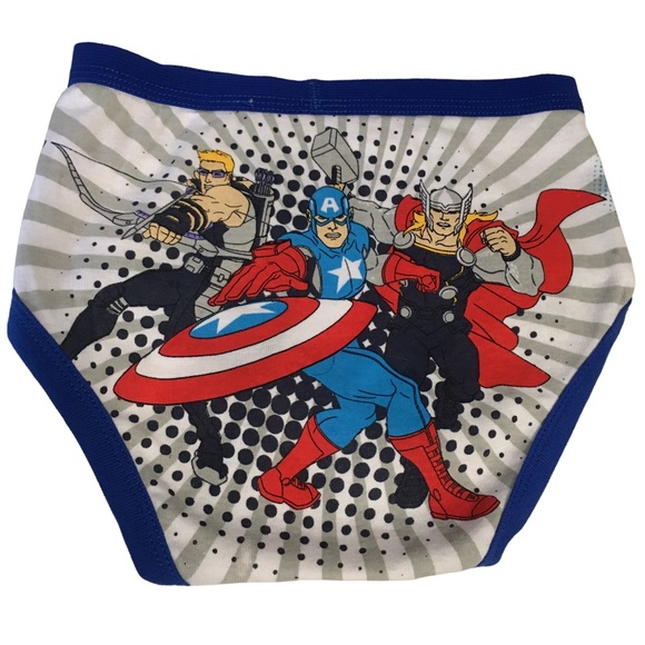 The Avengers Marvel Sz 6 Graphic Underwear Captain America 100% Cotton NEW - Picture 1 of 6
